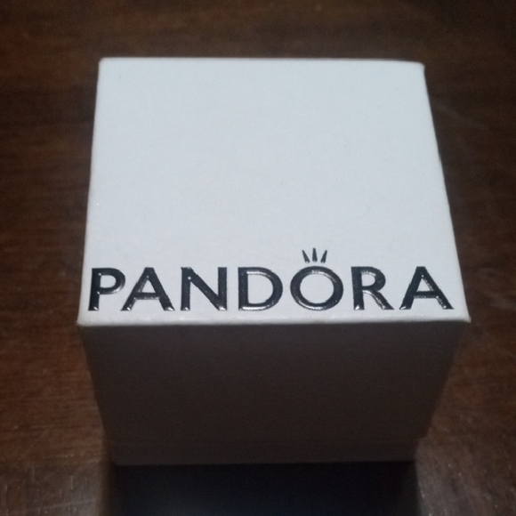 Pandora Gold and White Stud Earrings - Picture 4 of 5